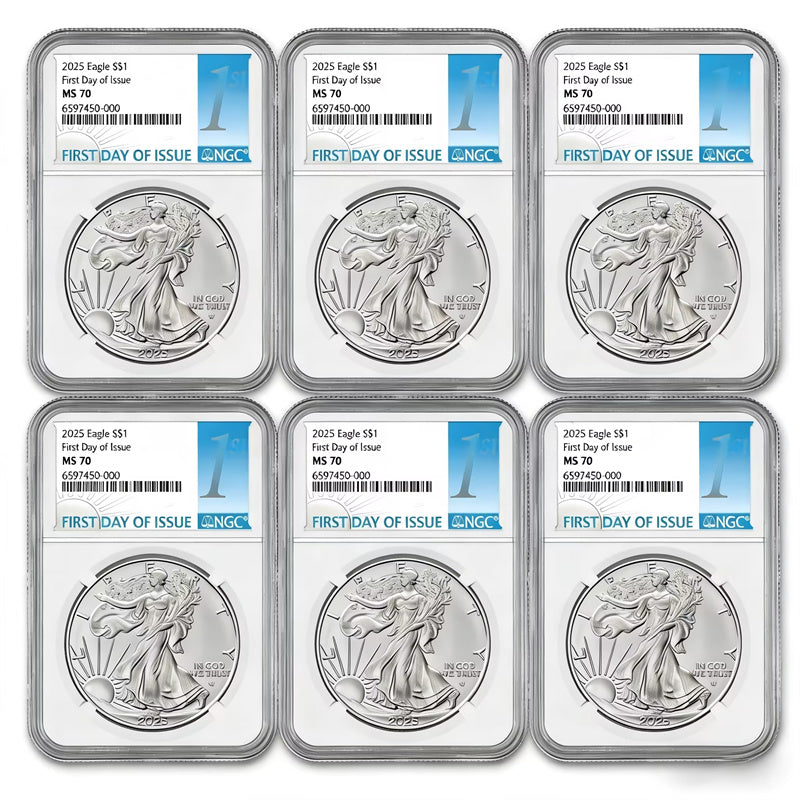 2025 (W) American Silver Eagle 1 oz Silver Coin  (First Day of Issue) $1