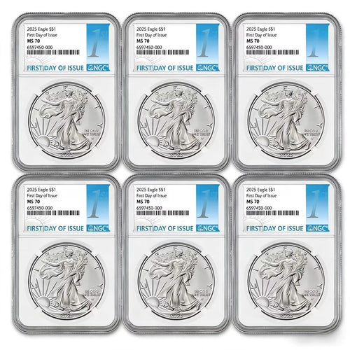 2025 (W) American Silver Eagle 1 oz Silver Coin  (First Day of Issue) $1